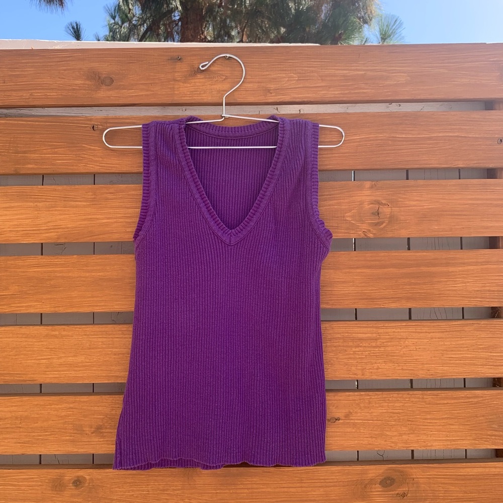 Ribbed Sweater Vest